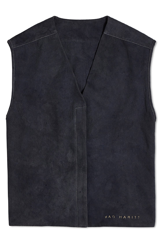 Oceanic Dyed Buttoned Up Gilet